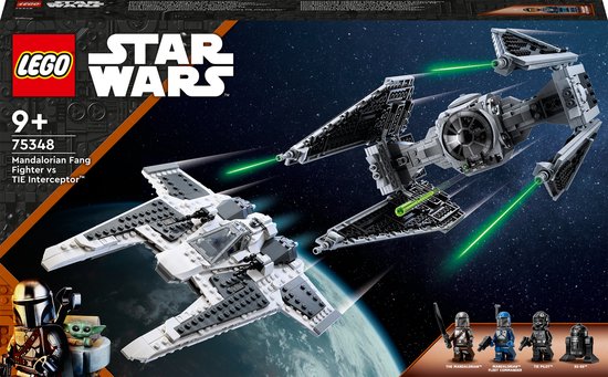 LEGO Star Wars Mandalorian Fang Fighter vs. Set intercepteur TIE - 75348
