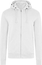 Men´s Hooded Jacket 'Premium' met ritssluiting White - S