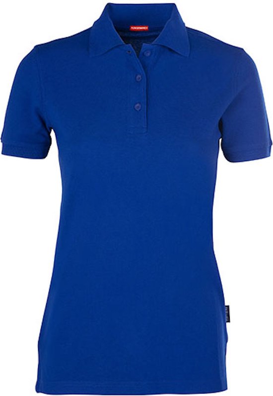 Women's Heavy Polo 'Performance' met korte mouwen Royal Blue - 3XL