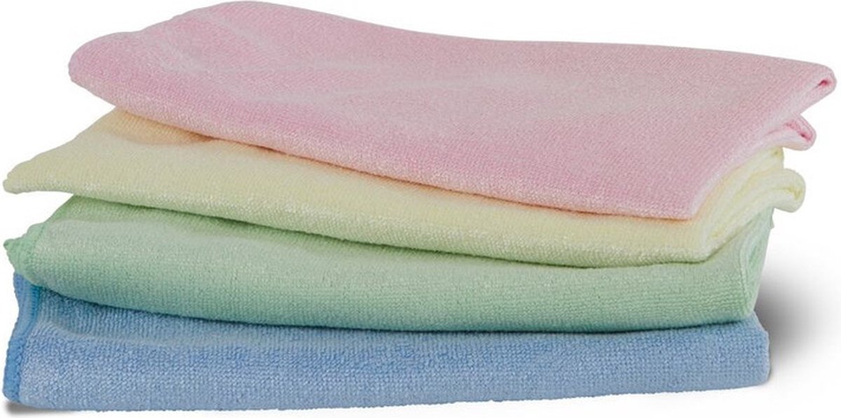 Goedkoopste 8x Microvezeldoek 40 x 38 cm gekleurd - Microvezel vaatdoekjes - Wonderdoekjes 240 grams 8 stuks