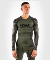 UFC Venum Authentic Fight Week Men's Long Sleeve T-shirt - Khaki groen - M