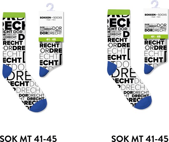 Dordrecht sokken heren en dames - multipack 2 paar - cadeau voor man en vrouw
