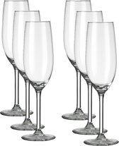 Set van 12x stuks champagneglazen transparant 210 ml Esprit - 21 cl - Champagne flute glazen