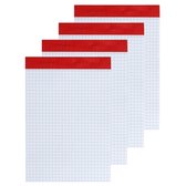 Set van 5x stuks notitieblokjes/opschrijfboekjes 15 x 10 cm 80 ruitjes paginas - Wiskunde/rekenen