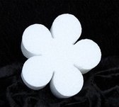 3x Piepschuim vormen figuren bloemen van 10 cm - Knutselen met piepschuim