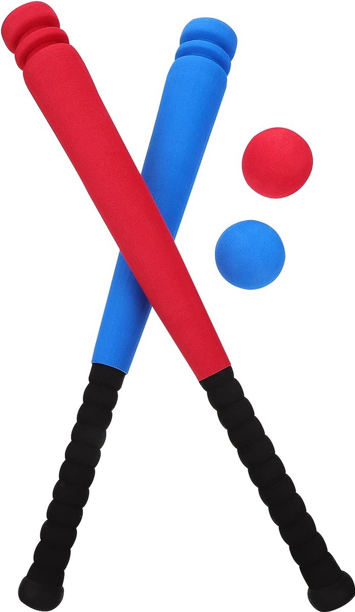 Honkbalknuppel met foam bal 60 cm voor kinderen