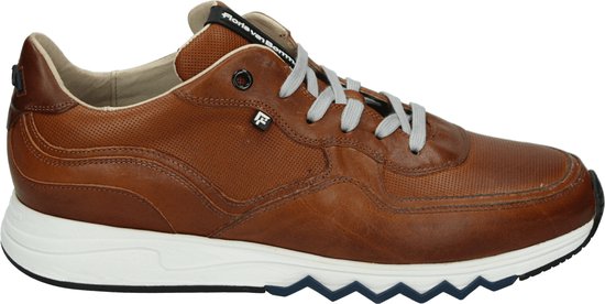 Floris van Bommel Nineti 05.16 cognac - Lage sneakersHeren sneakersVrije tijdsschoenen - Kleur: Cognac - Maat: 48.5