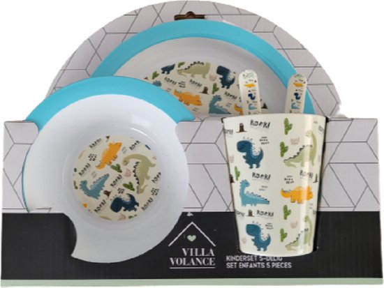 HABA Kinderbord dinosaurus - praktisch melamine bord - antislip
