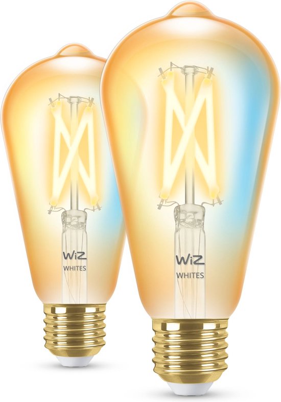 WiZ Edison Filament - Slimme Led Verlichting - Warm- tot Koelwit Licht - E27