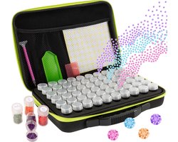 foto van Crafts&Co Diamond Painting Opbergdoos 60 - Accesoires: Pen, Stickers, Wax - Opbergkoffer/Sorteerdoos