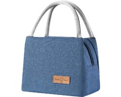 Rainbecom - Koeltassen - Lunchtas – 19x27x16 cm - 7 Liter - Blauw - Isolatie - 300D Kationisch Polyester - Handvat Riem - Koeltas - Lunch Bag - Geïsoleerde Koeltas - Picknicktas