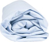 Sleepnight Hoeslaken - Katoen - (hoekhoogte 25 cm ) bleu clair - B 160 x L 200 cm - Lits-jumeaux - Geschikt voor Standaard Matras - 517131-B 160 x L 200 cm