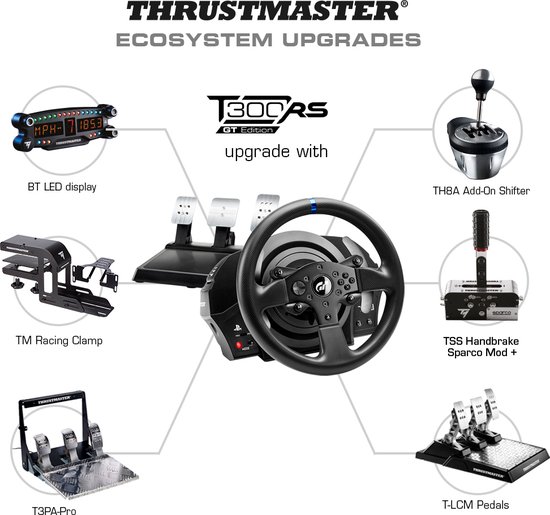 Thrustmaster T300 Servo Base Racestuur PS5 PS4 PC - Force Feedback, borstelloze motor - systeem met dubbele riem - magnetische techniek - Thrustmaster