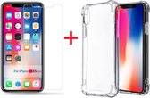 Apple iPhone XS MAX ShockProof case + screenprotector (Tempered Glass)