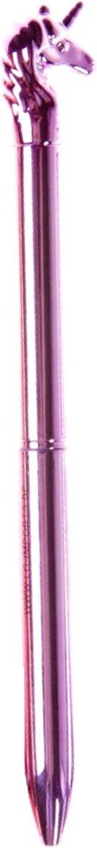 Eenhoorn Pen | Unicorn Balpen | Metallic Roze