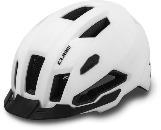 Cube Fietshelm Evoy Hybrid - Allround-helm - MIPS - 13 Ventilatiegaten - Verstelbaar - 52-57 cm - M - Wit