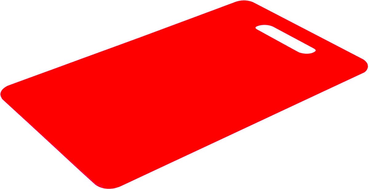 Excellent Houseware Snijplank – Kunststof – 38x28 cm – Rood – Keuken