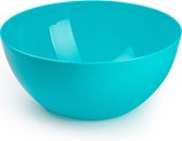 Plasticforte Serveerschaal/saladeschaal - D28 x H14 cm - kunststof - blauw - 4500 ml