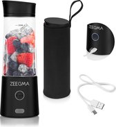 Zeegma Vitamine GO - Draagbare blender - Lichtgewicht 480g - 450ML - 5000 mAH - 6 bladen - 25 keer te gebruiken per lading - voor cocktails en smoothies