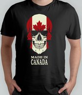 MADE IN CANADA - T Shirt- Canada - SkullArt - Gift - Cadeau - SkullLove - SkullCollection - SkullSculpture - SchedelKunst - SchedelLiefde - SchedelVerzameling - SchedelDecoratie