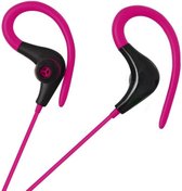 Hoofdtelefoon - Sport-hoofdtelefoon - Roze - 3,5 mm kabel - Stereo - Compatibel met Android en iPhone - Met ruisonderdrukking