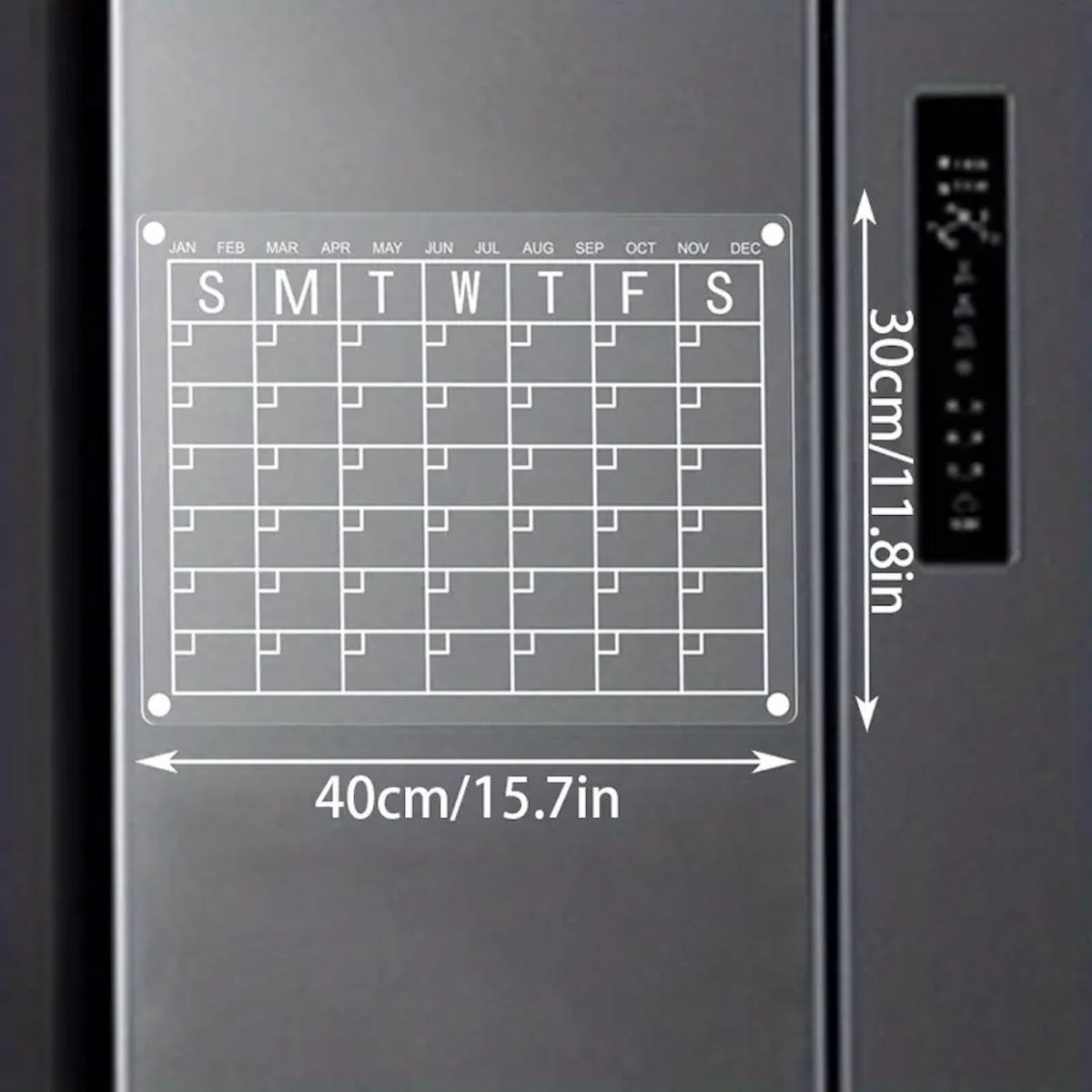 Repus - Magnetisch Acrylic Schrijfbord Set - Stiften - Koelkast - Werk - Notitie bord - Kalender - Plannen - To do list - Transparant - 30x40cm — cadeau in Kalenders & Planners - foto 7