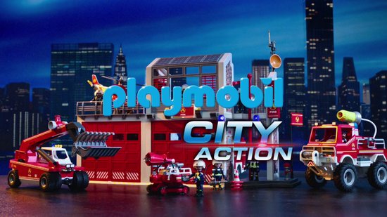 70557 - Playmobil City Action - Camion de pompiers et véhicule