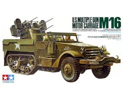 Tamiya Modelbouwpakket Militaire voertuigen - 35081 U.S. Multiple Gun Motor Carriage M16 Halftrack Plastic - 1:35 - Modelbouw