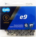 KMC e9 9-speed fietsketting in verpakking, met "Maximum Durability" en "Superior Anti Rust Protection".