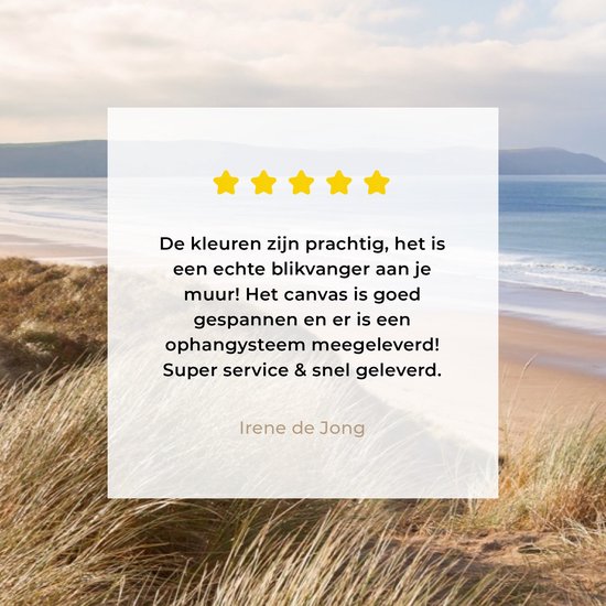 Tableau Toile Dune - Plage - Water - 180x120 cm - Décoration murale XXL