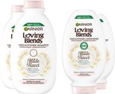 Garnier Loving Blends Milde Haver - Shampoo 2x 300 ml & Conditioner 2x 300 ml - Pakket