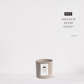 Luxe sierpot 'Potverdorie beterschap' Beige – Cadeau - bloempot voor binnen – pot van 13cm – plantenpot met Ø13 – sierpot voor kamerplant
