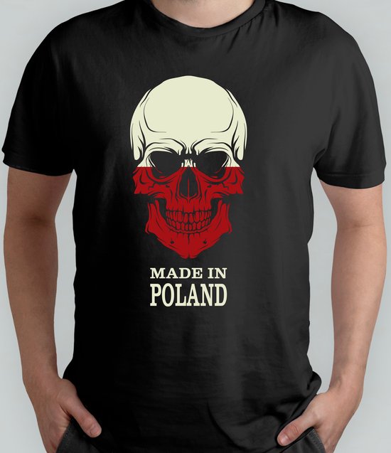 Foto: Made in polland t shirt polland skullart gift cadeau skulllove skullcollection skullsculpture schedelkunst schedelliefde schedelverzameling schedeldecoratie