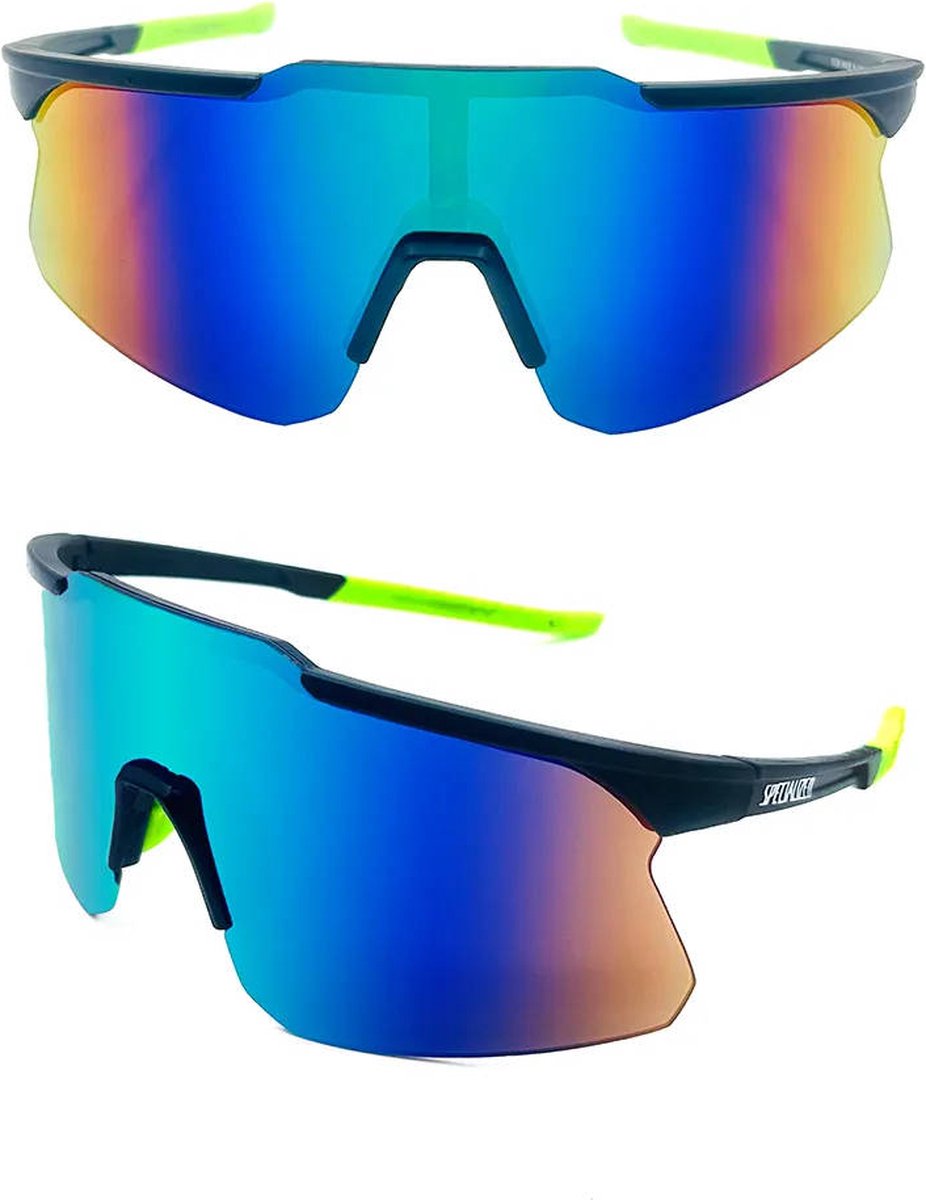 Specialized Fietsbril - Racefiets - Sportbril - Mountainbike - Unisex - UV-bescherming - 155mm - Zwart Blauw