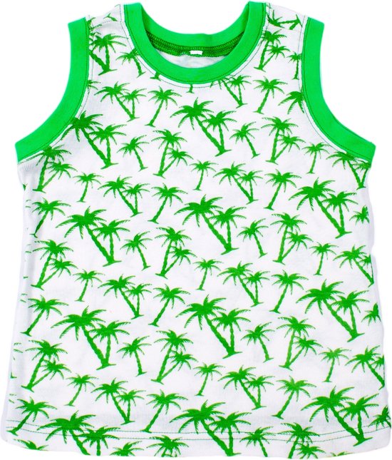 Ducksday – Pyama - T-shirt – Top – Unisex – Stretch – Equator – Groen – Wit - Promo – 2 jaar