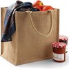 Jute boodschappentas/shopper 30 x 30 x 19 cm - Naturel goodiebag 14 liter