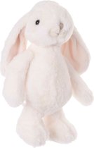Bukowski pluche konijn knuffeldier - wit - staand - 25 cm - Luxe kwaliteit knuffels