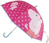 Kinder paraplu Peppa Pig roze 71 cm - Disney paraplus voor kinderen