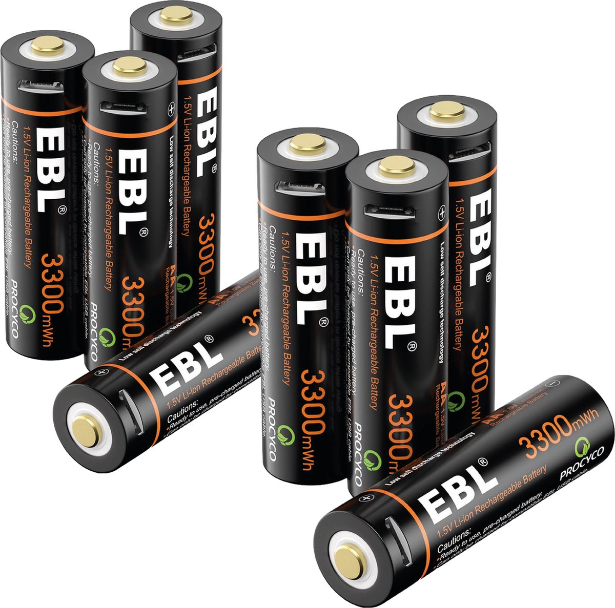 Chargeur de batterie EBL pour piles AA, AAA et 9 Volts avec 4 Piles AA  rechargeables