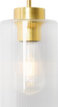 QAZQA laura - Art Deco Wandlamp voor binnen - 1 lichts - D 19 cm - Goud - Woonkamer | Slaapkamer | Keuken