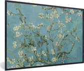 Fotolijst incl. Poster - Van Gogh - Amandelbloesem - Oude meesters - Kunst - Vintage - 90x60 cm - Posterlijst