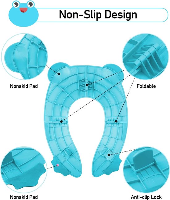 Réducteur de toilette de voyage pliable pour enfant Siège de