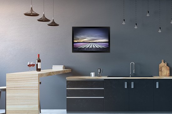 Photo encadrée - Champs de tulipes au Keukenhof en Hollande cadre photo 60x40 cm - Affiche encadrée (Décoration murale salon / chambre)