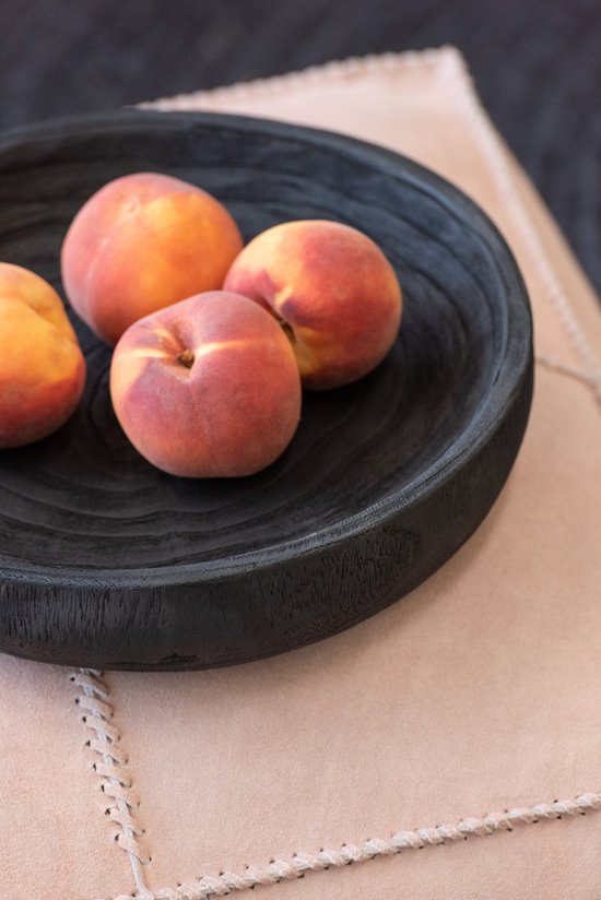 J-Line Leuchtturm Aus Paulownia Holz - Dunkles Naturdesign Für Zuhause