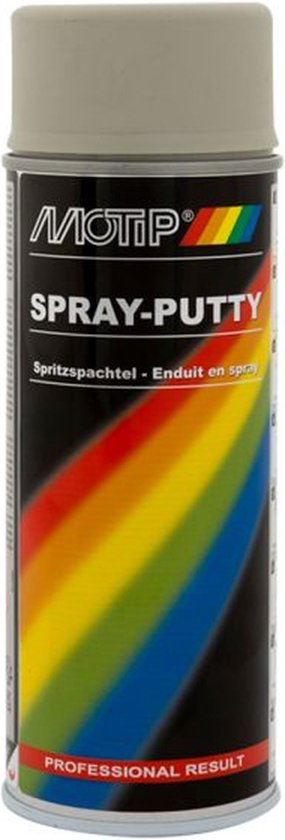 Aérosol Motip enduit en spray avec des couleurs arc-en-ciel. Résultat professionnel.