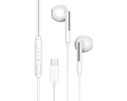 Oortjes met Draad - USB-C Aansluiting - In-Ear Oordopjes met Draad - Bedrade Oortjes - Oortjes met Draad en Microfoon