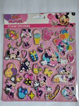 Disney Minnie Stickers foam, 22 afbeeldingen per set, klein kindercadeau, jongen, meisje,