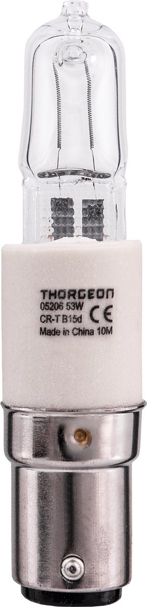 Thorgeon B15d Halogeen Buislamp | 53W 2800K 840LM 220/240V | Dimbaar