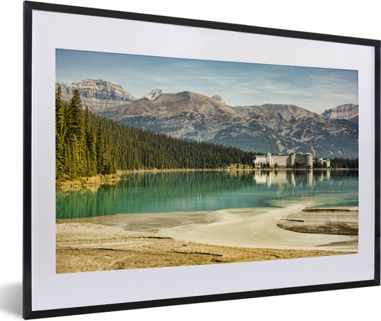 Fotolijst incl. Poster - Omgeving in het Nationaal park Banff in Canada - 60x40 cm - Posterlijst