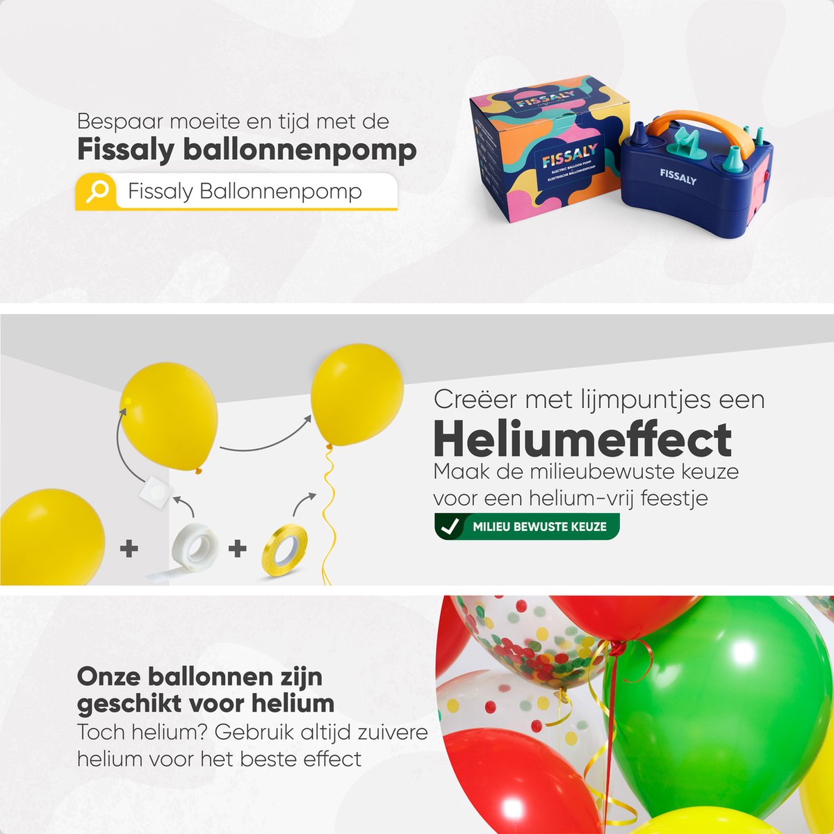 Fissaly 40 Stuks Rood, Geel & Groen Carnaval Helium Ballonnen met Lint – Versiering Decoratie – Papieren Confetti - Latex — afbeelding 6